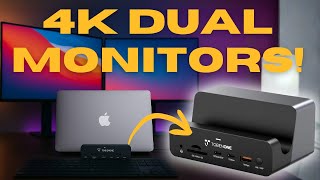 MacBook M1 to M5 Multiple Monitors with Dual 4K Support! [TOBENONE UDS040M Docking Station]