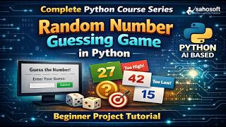 Random Number Guessing Game in Python 🎮 | Beginner Project Tutorial | Python AI based