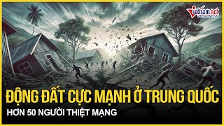 Chùm ảnh động đất cực mạnh ở Trung Quốc, hơn 50 người thiệt mạng, hiện trường thảm khốc | VietnamNet