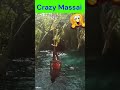 crazy massai 🤣 swings upsidedown