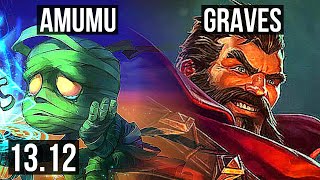 AMUMU vs GRAVES (JNG) | 8/1/3, 800+ games, Godlike | KR Master | 13.12