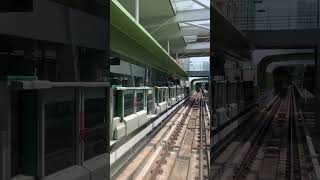 台中捷運綠線往高鐵臺中站列車文華高中離站 Taichung MRT departed from Wen-Hua senior high school 台中メトロ文華高中駅を發車しています