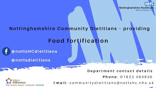 Food fortification