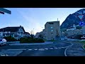 driving in swiss 4k buochs one of the most beautiful vllage in switzerland