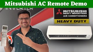 Mitsubishi Heavy Industries AC Remote Functions ⚡ Mitsubishi AC Remote Demo