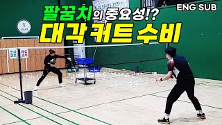 Badminton medalist's tip for diagonal defensive swing