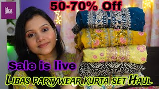 💕Libas partywear kurta set Haul 💕Zouk giveaway 💕Libas Sale Haul 50-70% off💕my dream project 💕