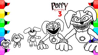 Poppy Playtime Chapter 3 New Coloring Pages / How to Color  EVOLUTION OF DOGDAY BOSSES [NCS MUSIC]