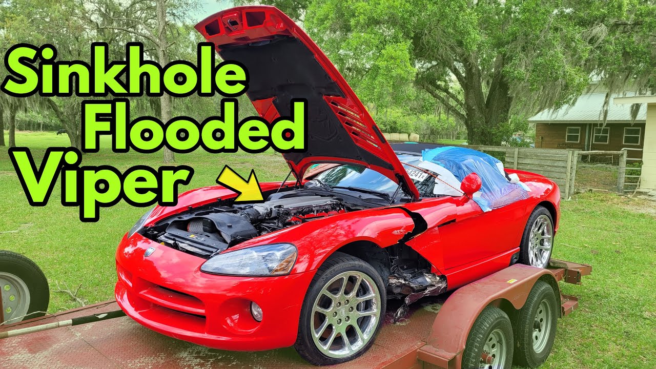 Does Our Flood Damaged Dodge Viper have a BAD Engine? Here's what we found Inside...