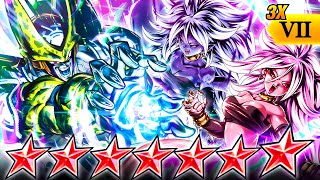 (Dragon Ball Legends) 14 STAR 3x ZENKAI BUFFED LF CELL AND ANDROID 21 COMPLETE DOMINATION!