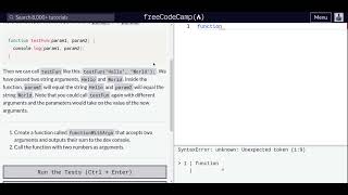 Lesson 50 | Basic JavaScript | Passing Values to Functions with Arguments
