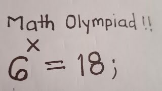 A Nice Math Olympiad Exponential Problem | Olympiad Mathematics @Mamta maam