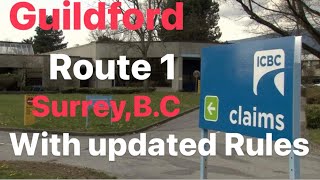 ICBC SURREY Road Test Practice Route (Guildford) Part 1 (New 25 Minute on Road Test)