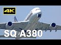 [4K] Singapore Airlines Airbus A380 / Plane Spotting at Tokyo Narita Airport / 成田空港 シンガポール航空