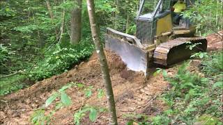 Dozing roads and hackin timber in WV