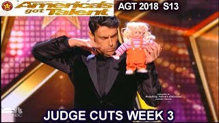 Lioz Shem Tov Comedian Magician REALLY HILARIOUS! America's Got Talent 2018 Judge Cuts 2 AGT