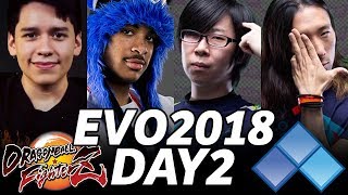 EVO 2018 DBFZ DAY2 TOP16 (TIMESTAMP) GO1 SonicFox Reynald NYChrisG HookGangGod Dogura Supernoon