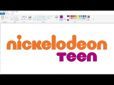 How To Draw The Nickelodeon Teen Logo Using Ms Paint How To Draw On Your Computer How To Draw The Nickelodeon Teen Logo Using Ms Paint How To Draw On Your Computer