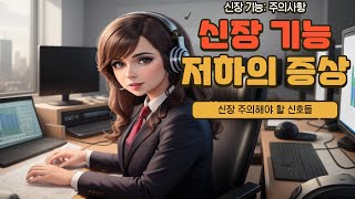 신장 기능 저하의 증상: 주의해야 할 신호들