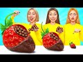 Big, Medium and Small Plate Challenge | Funny Kitchen War by Choco DO