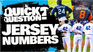 Where do jersey numbers actually come from? | Quick Question (MLB Originals)