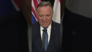 Quebec premier forgets to speak in French #shorts