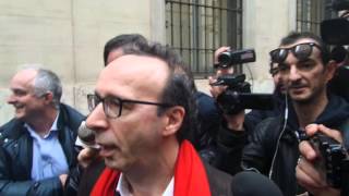 Benigni: “Renzi ci ha accolto benissimo, erano tutti nudi”