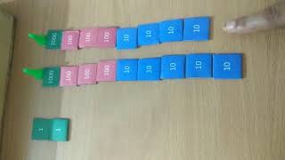 Dynamic Division Using Stamp Game || Montessori Math