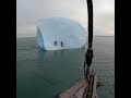 Iceberg flips over - climbers in danger