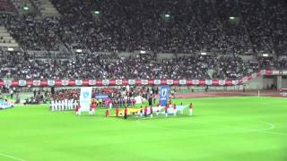 グアテマラ国歌斉唱 National anthem of GUATEMALA サッカー日本vsグアテマラ JAPAN vs GUATEMALA 長居スタジアム