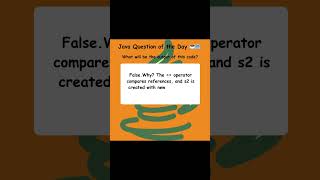 Do == and .equals() work the same? 🤔 Test your Java knowledge with this challenge! #Java #Coding