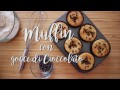 MUFFIN CON GOCCE DI CIOCCOLATO - Ottima idea per la colazione o la merenda