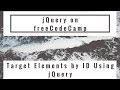 Target Elements by ID Using jQuery, jQuery in freeCodeCamp