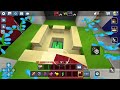 4 goblins vs 4 plants in bedwars blockman go