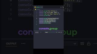 Console GROUPS in JavaScript 🫢 #javascript #coding #programming