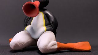 Sculpting Pingu-chan figure