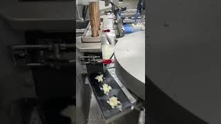 #wonton  machine working in factory with thin wrapper #dumplingmachine #automatic