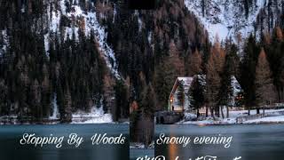 Stopping By the woods on a Snowy Evening by Robert Frost