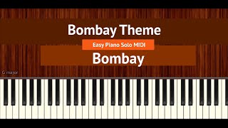 How To Play "Bombay Theme" (Easy) from Bombay | Bollypiano Tutorial