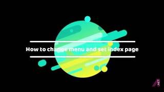 SuperADMIN - How to change menu and set index page