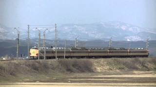 (T18編成)懐かしの青森いなほ号 東能代〜鶴形 2015 0321