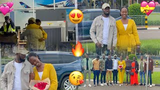 LIVE🚨KURI AIRPORT✈️🔥NDUNGUTSE YAKIRIYE FIANCÉ WE😍💍ESPE😘BYARI IBYISHIMO,UBUKWE BWAGEZE MUTWERERE😂👌🙏🏽