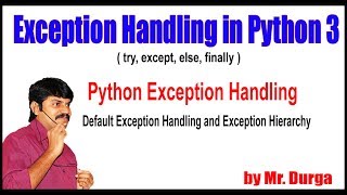 Python Tutorials || Default Exception Handling and Exception Hierarchy