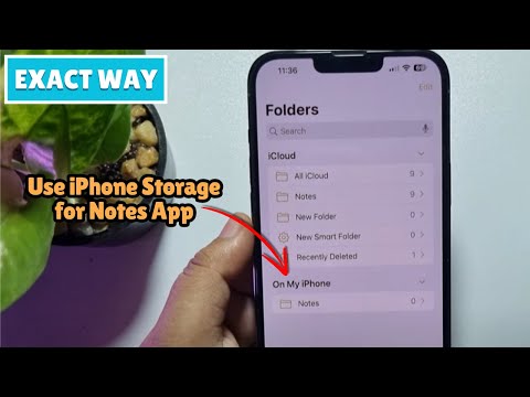 Cómo usar el almacenamiento del iPhone para la aplicación Notas en lugar de iCloud en el iPhone
