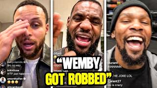 NBA Players React To Wemby Getting Robbed For The MVP Award