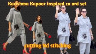 How I designed Karishma Kapoor inspired designer coord set ll Recreate a casual dress from scratch