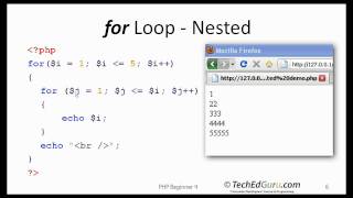 PHP Beginner 4 - Loops (for, while, do...while)