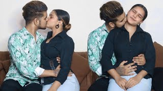 Romantic Prank On My So Much Cute Girlfriend 😘❤ || Real Kissing Prank || Gone Romantic | Ansh Rajput