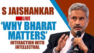 EAM S Jaishankar LIVE |'WHY BHARAT MATTERS' - Interaction With Intellectual/Professionals | Odisha