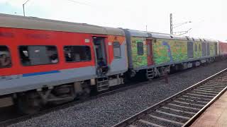 KONARK EXPRESS 11019/20 CSMT-BBS-CSMT HAULED BY VSKP WAP-7 AT MARRIPALEM RAILWAY STATION.